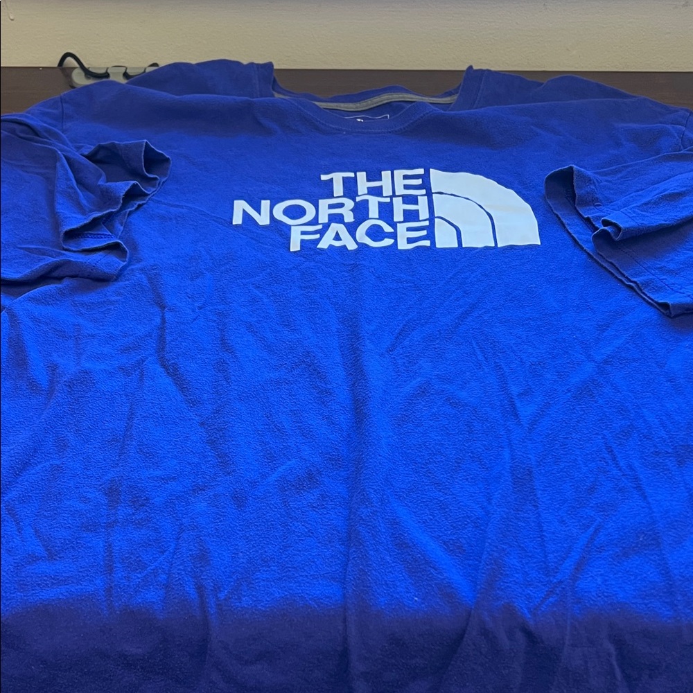 The North Face Royal Blue Tee with White Logo
